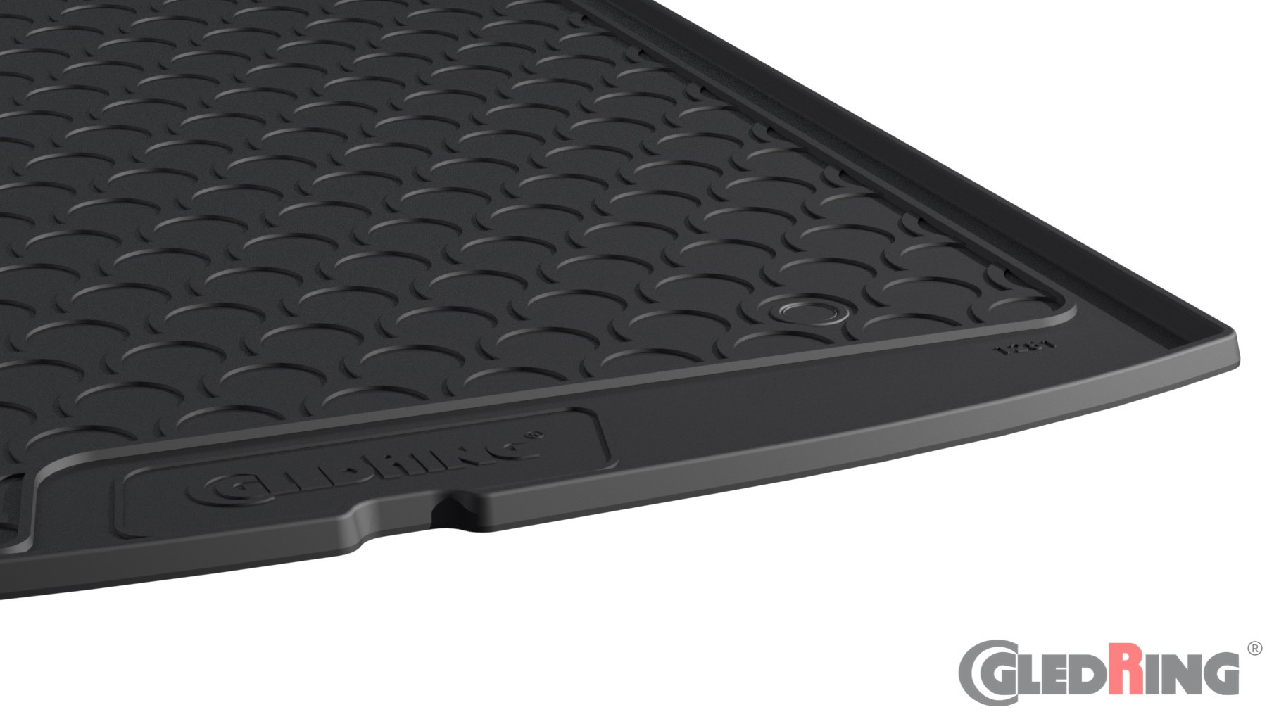 Original Gledring Premium Gummi Kofferraummatte - TESLA Model 3 Sedan (Hinterer Kofferraum) 2018->